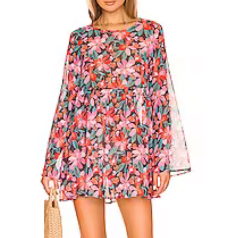 Beach Riot Floral Sheer Dress